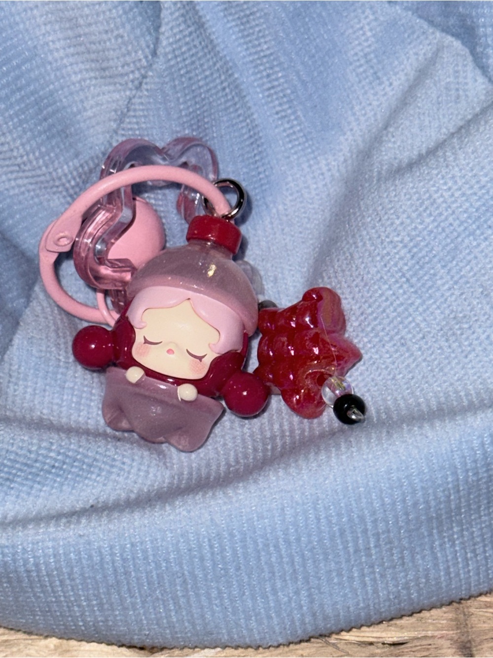 POP MART Bean Skullpanda Custom Keychain Charm – Authentic